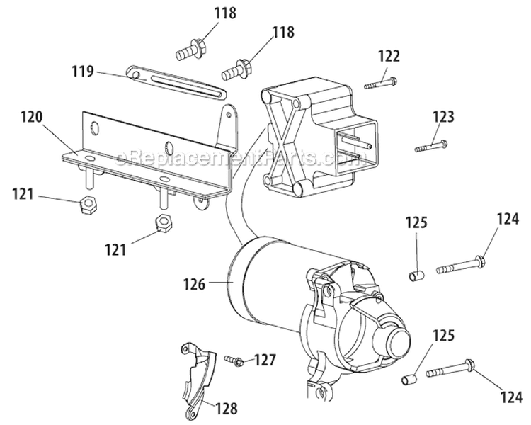 Starter Diagram and Parts List for 31AS63EE700 2012 Yard Machines Snow Blower